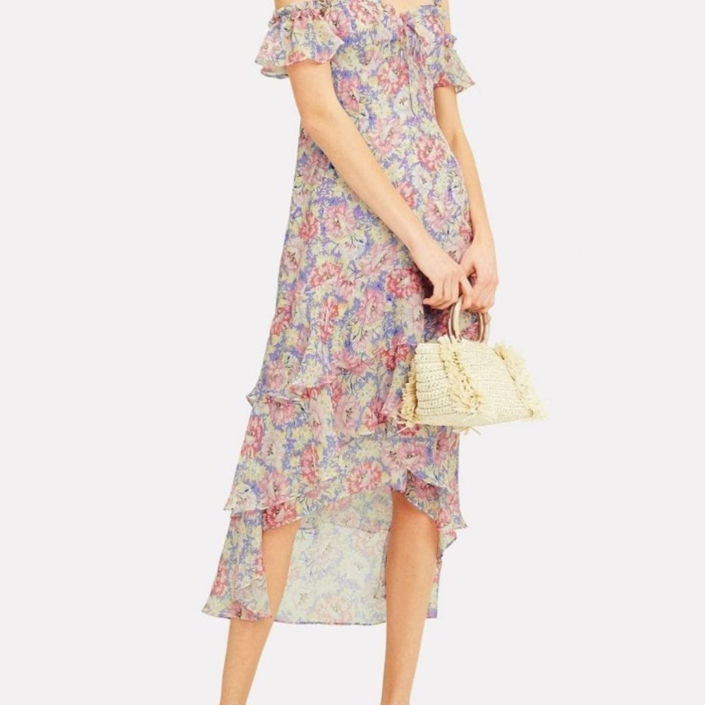 Romantic INTERMIX SOPHIA PRINTED HIGH-LOW DRESS in 2